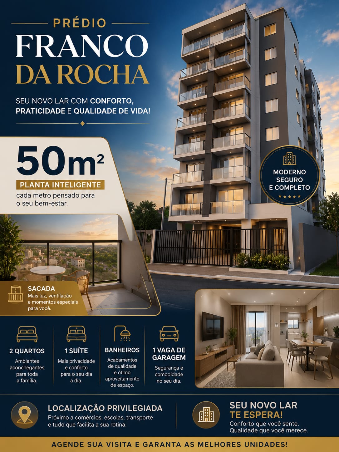 Prédio Franco da Rocha - novo lançamento Bravik com plantas inteligentes de 50m²